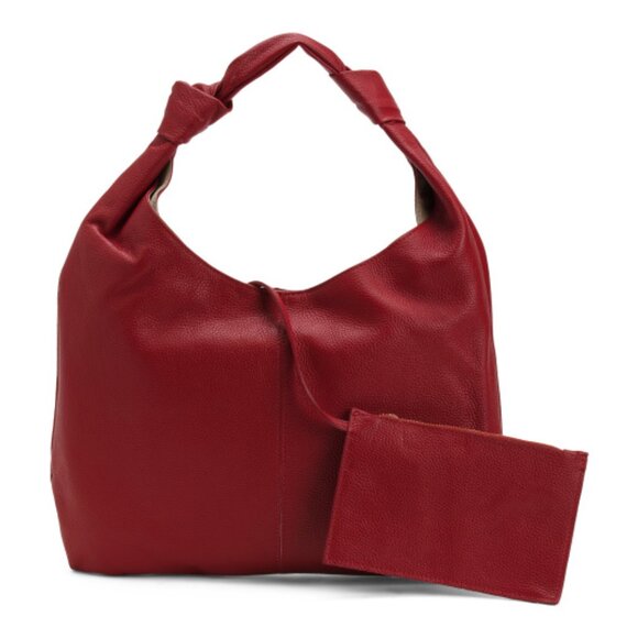 VIOLA CASTELLANI Made In Italy Leather Unlined Slouchy Hobo - Picture 1 of 4